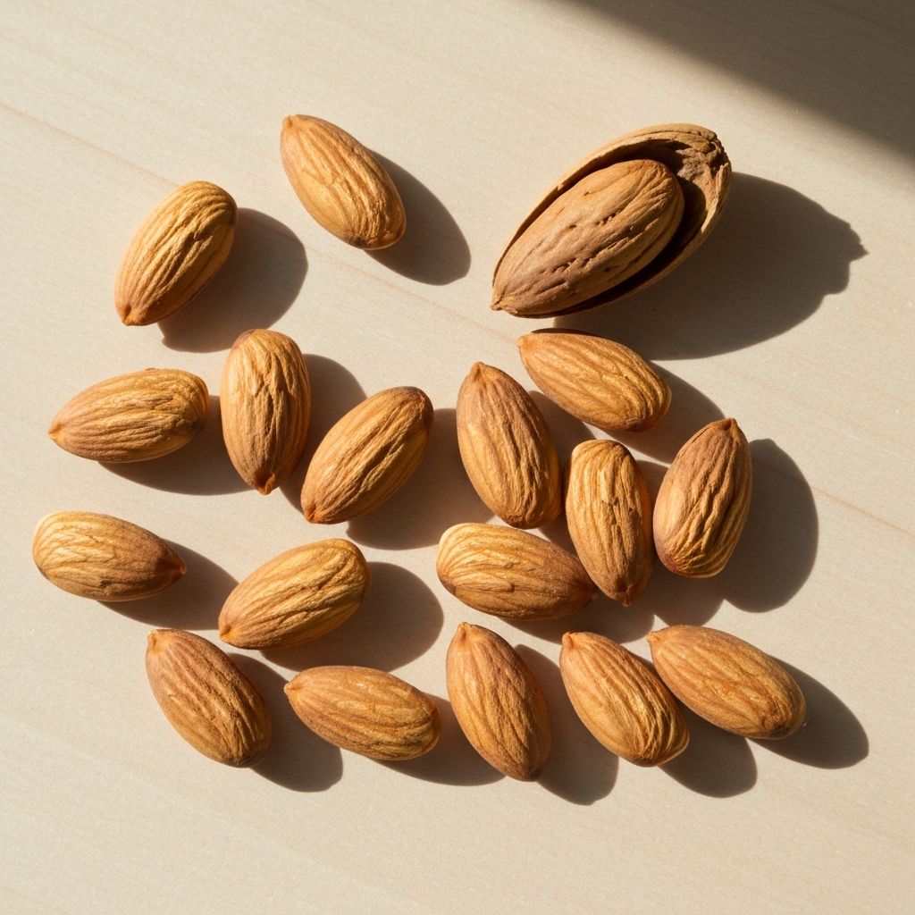 Raw almonds packed with vitamin E and minerals